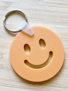 Smiley Face Keychain (orange)