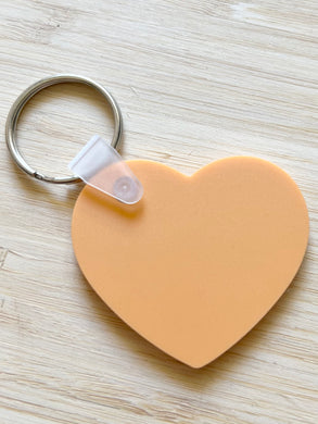 Heart Keychain (orange)