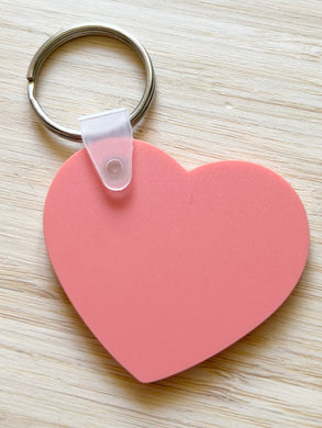 Heart Keychain (pink)