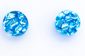 Round Foil Studs (Blue)